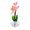 Crystal Expressions 4.0 Inch Orchid Figurine Everyday Figurine , Lightweight Everyday Decor Potted Orchid
